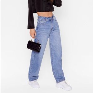 NastyGal Dru Wide Leg Jeans